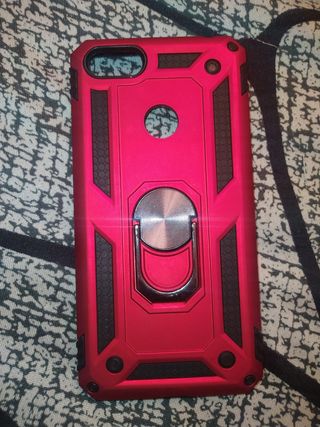 Funda protectora híbrida doble capa roja