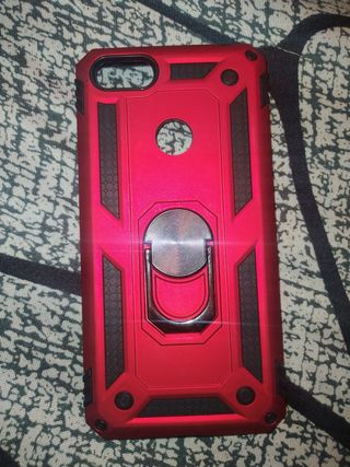 Funda protectora híbrida doble capa roja