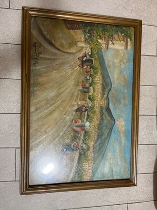 Quadro olio su tela paesaggio