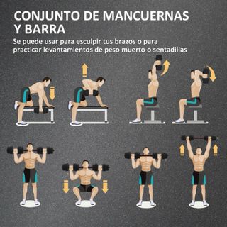 Juego Mancuernas Ajustables Pesas Gimnasio