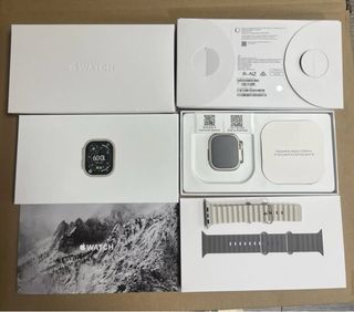 Apple Watch Plata con Correas Blancas