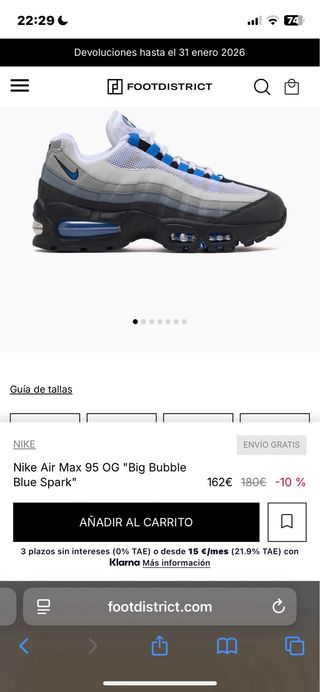 Nike Air Max 95 OG Azul Gris