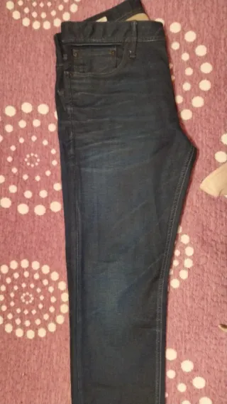 Vaqueros Premium Hombre Azul Oscuro