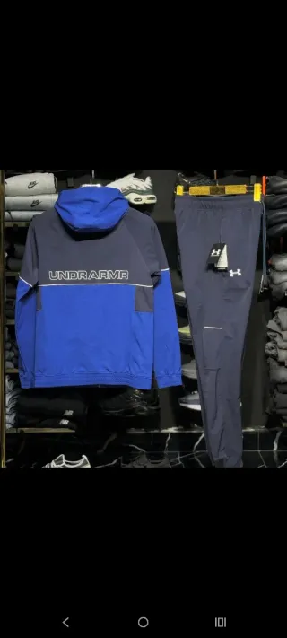 Chándal Under Armour azul y negro todas las tallas