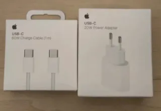 Cargador Apple 20W y Cable USB-C to C
