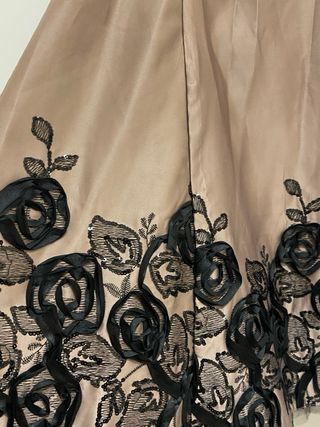 Abito donna beige e nero