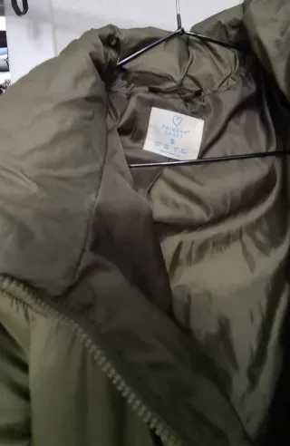 Chaqueta acolchada mujer verde invierno