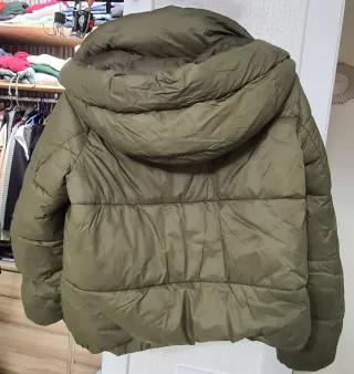 Chaqueta acolchada mujer verde invierno