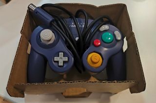 Mando Nintendo GameCube Azul Caja Original