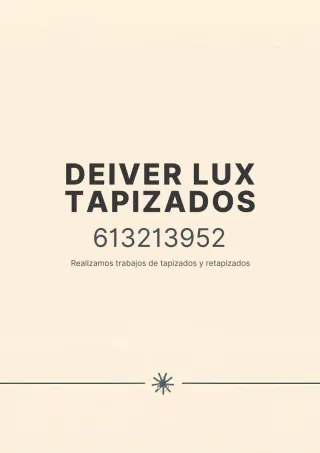 Realizo tapizados y retapizados