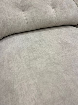 Divano chaise longue beige in tessuto