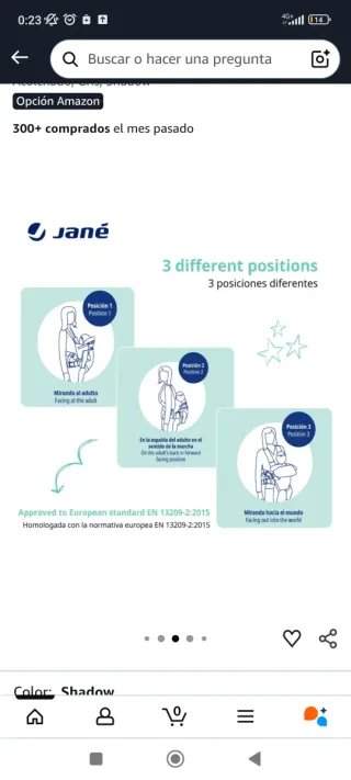 Mochila Portabebé Ergonómica Jané Dual