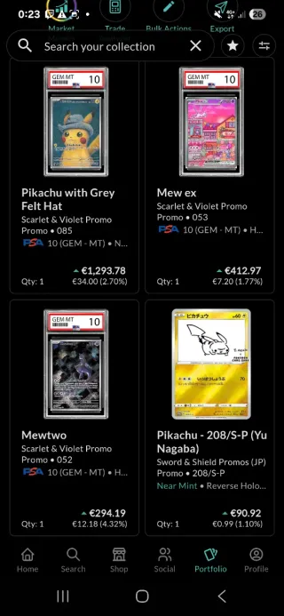 Colección cartas Pokémon CONSULTAR PRECIOS PRIVADO