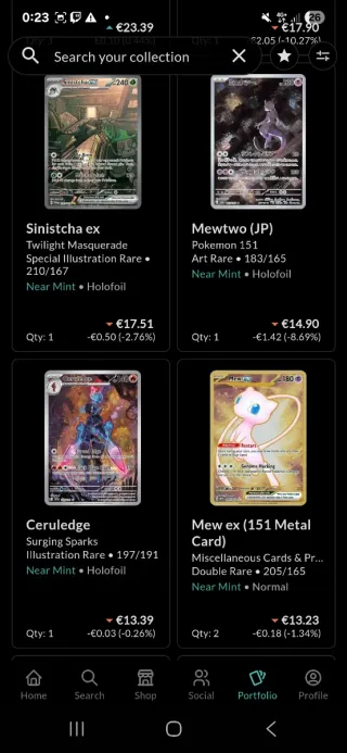 Colección cartas Pokémon CONSULTAR PRECIOS PRIVADO