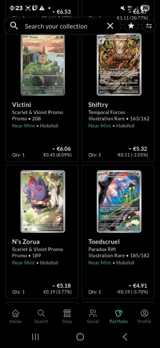 Colección cartas Pokémon CONSULTAR PRECIOS PRIVADO