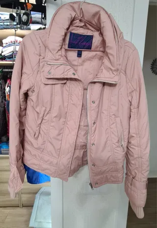 Chaqueta Mango rosa pastel talla S