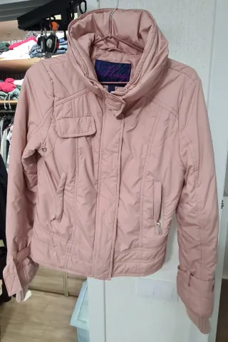 Chaqueta Mango rosa pastel talla S