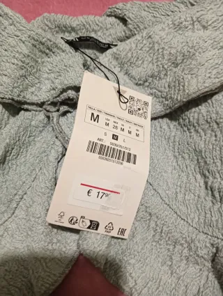 Top Zara Gris Talla M