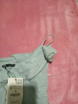 Top Zara Gris Talla M