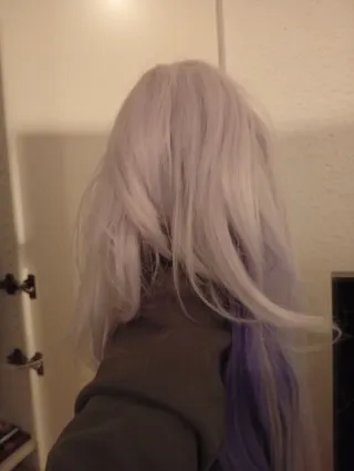 Peluca Cosplay Morada y Blanca