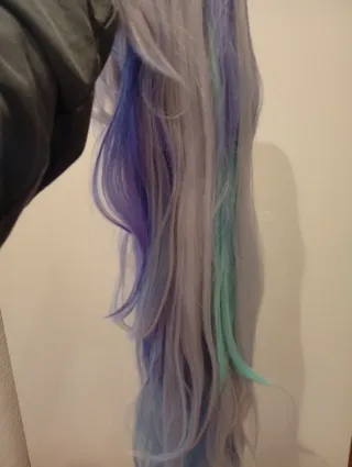 Peluca Cosplay Morada y Blanca