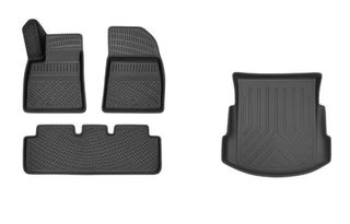 Pack Alfombras Tesla Goma Negras