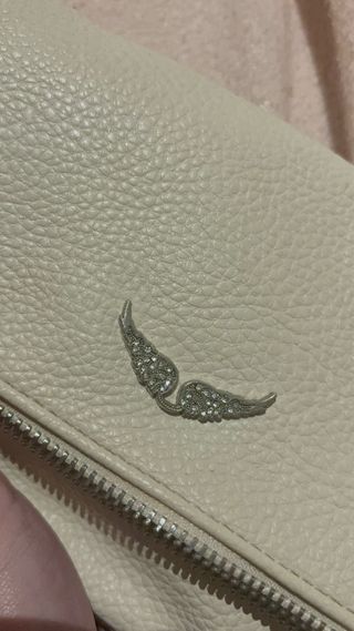 Bolso Zadig & Voltaire blanco con cadena