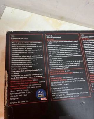 Grapadora clavadora eléctrica Parkside