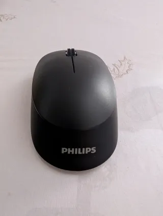Ratón Philips Inalámbrico Negro