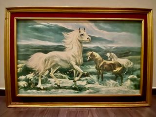 Espectacular Cuadro Ecuestre - Vintage 1960's