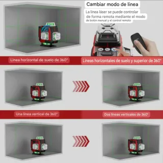 Nivel Láser 4D 16 Líneas Trípode Accesorios