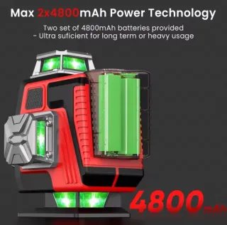 Nivel Láser 4D 16 Líneas Trípode Accesorios