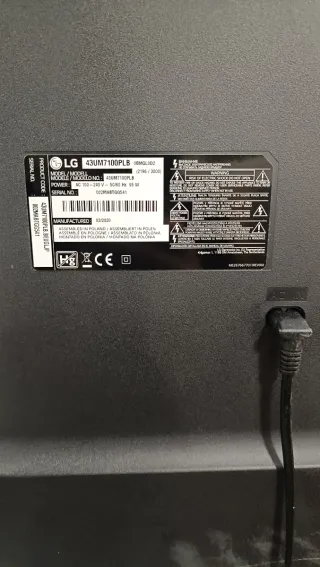 Televisión LG Negra