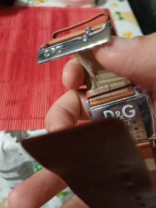 Reloj D&G Cuadrado Correa Marrón