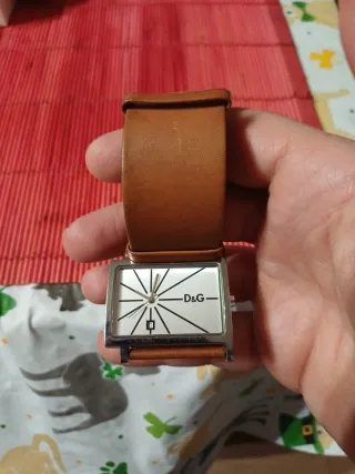 Reloj D&G Cuadrado Correa Marrón