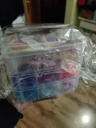 Caja 3 pisos gomas pulseras