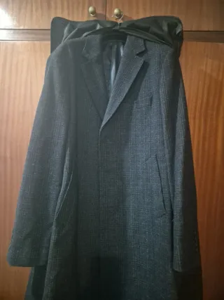 Abrigo de lujo hombre azul oscuro