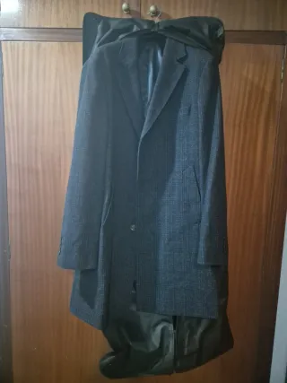 Abrigo de lujo hombre azul oscuro