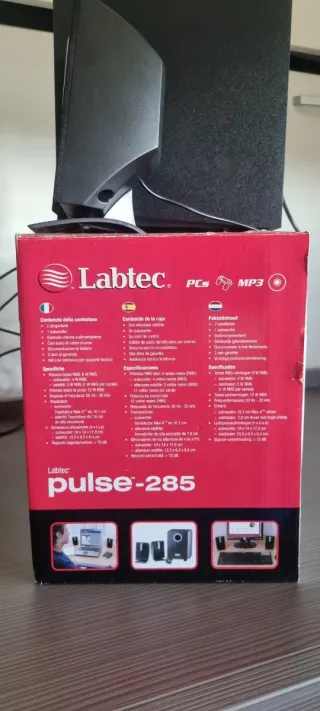 Altavoces Labtec Pulse-285 2.1 Negro