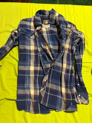 Camisa G-Star RAW cuadros azul Talla L