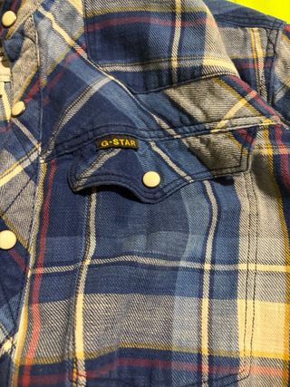 Camisa G-Star RAW cuadros azul Talla L
