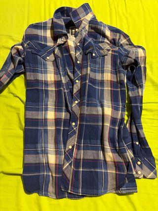 Camisa G-Star RAW cuadros azul Talla L