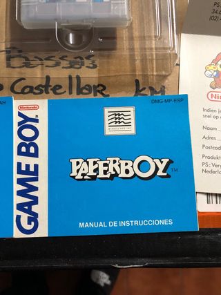 Paperboy Game Boy Nintendo.