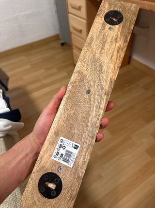 Colgador de pared madera negro