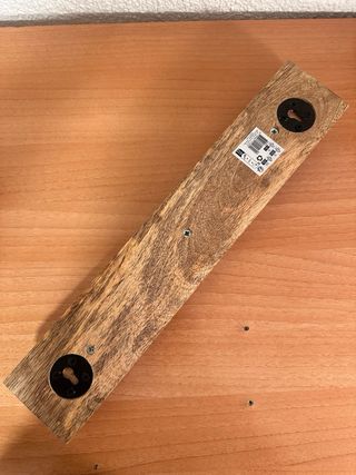 Colgador de pared madera negro