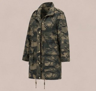 Abrigo militar verde Stradivarius