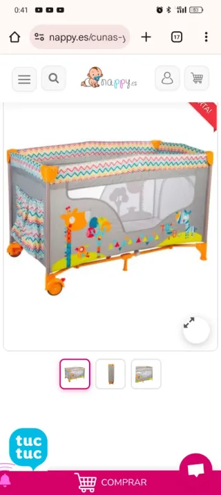 Cuna de viaje Tuc Tuc