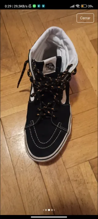 Zapatillas Vans SK8-Hi Negras y Blancas