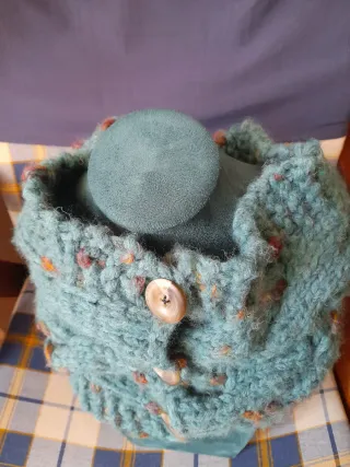 Scaldacollo lana mohair fatto a mano