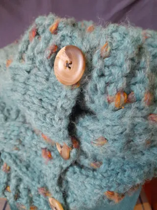 Scaldacollo lana mohair fatto a mano